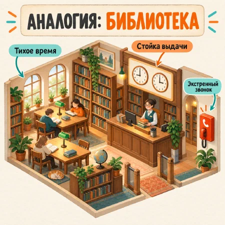/Analogy: Аналогия для сложной идеи по учебному отрывку о расписании сообщений